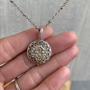 Kendra Scott Harper Multi-layered Silver Pendant Necklace